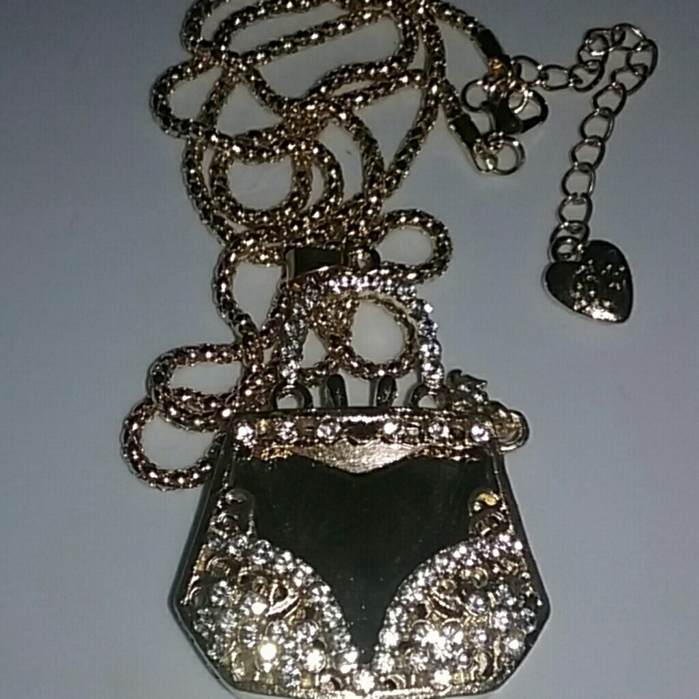 Purse charm and sweater neclace